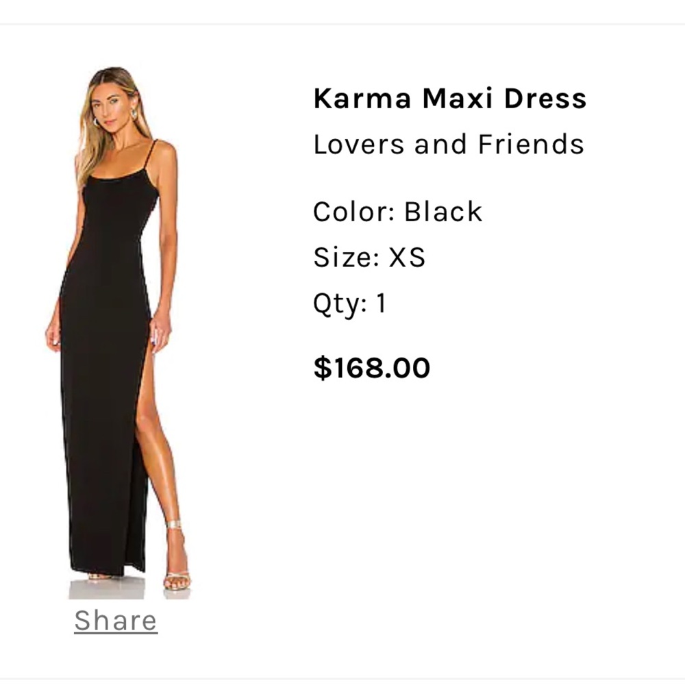 Lovers and friends karma maxi dress